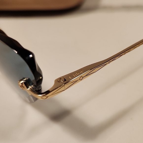 Chloe Women's Cat-Eye Sunglasses with Blue Lenses Ce157s in 839 - Picture 5 of 8